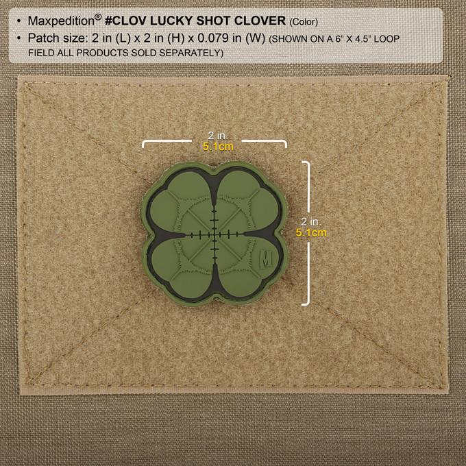Maxpedition Lucky Shot Clover Morale Patch - Clothing &amp; Accessories