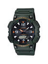 Casio Solar Powered Analog-Digital Watch AQS810W - Green, Green Resin