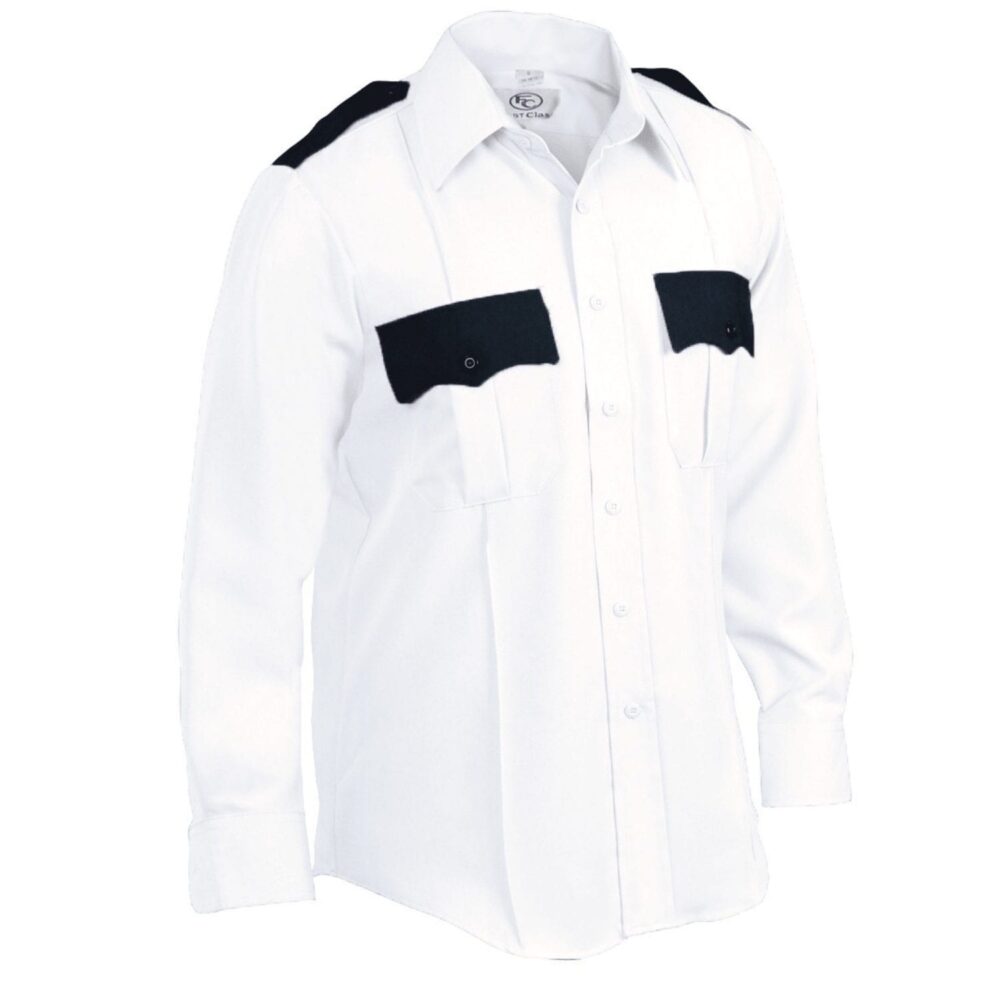 First Class Uniforms Two-Tone Long Sleeve Shirts