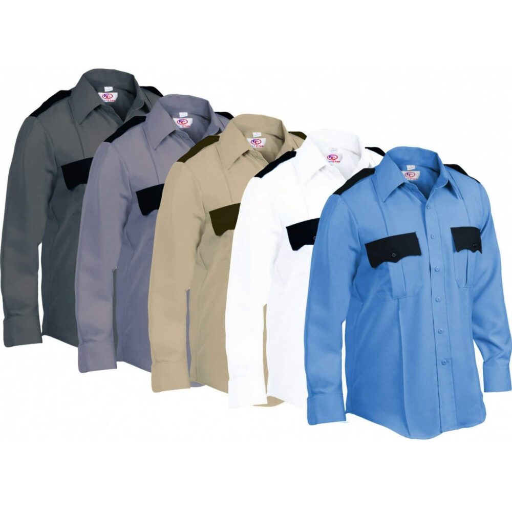 First Class Uniforms Two-Tone Long Sleeve Shirts - Clothing & Accessories