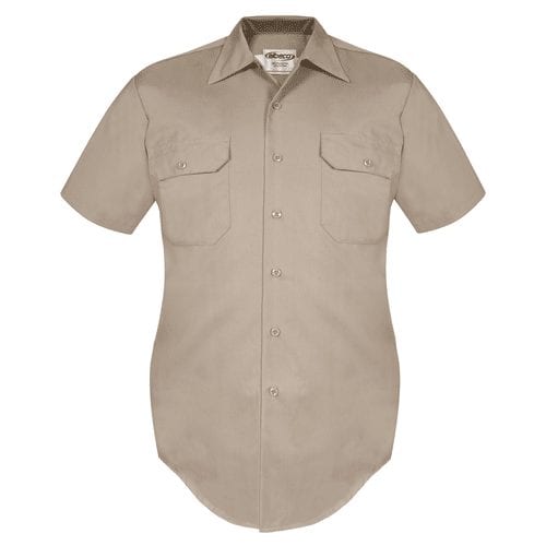 Elbeco LA County Sheriff and CHP 65/35 Poly/Cotton Twill Short Sleeve Shirt - Clothing & Accessories