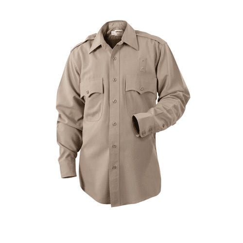 Elbeco Women's LA County Sheriff 65/35 Poly/Cotton Twill Long Sleeve Shirt - Clothing & Accessories