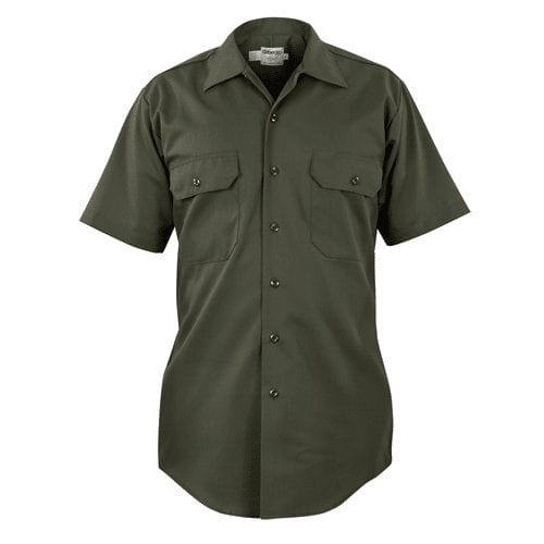 Elbeco LA County Sheriff and CHP 65/35 Poly/Cotton Twill Short Sleeve Shirt - Clothing &amp; Accessories