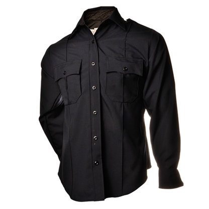 Elbeco Distinction Long Sleeve Shirt - Midnight Navy 850N - Clothing &amp; Accessories