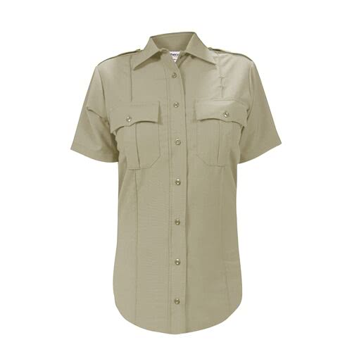 Elbeco Women's DutyMaxx Short Sleeve Shirt - Silver Tan, 28
