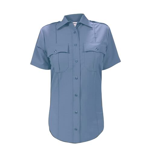 Elbeco Women's DutyMaxx Short Sleeve Shirt - Medium Blue, 30