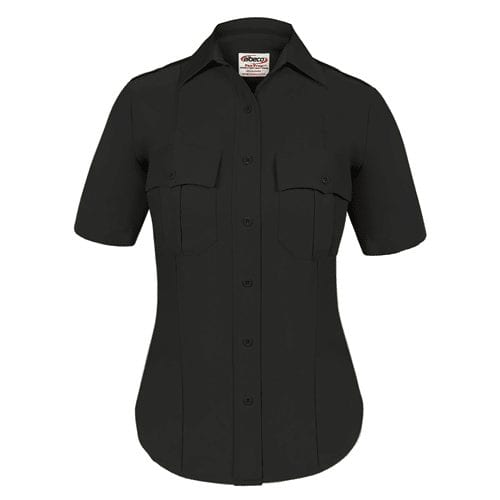 Elbeco TexTrop2™ Women's Short Sleeve Polyester Shirt - Black, 28