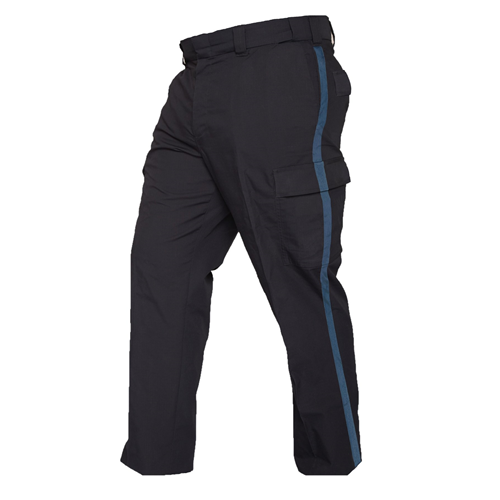Elbeco Reflex Uniform Cargo Pants with Gold or French Blue Stripe - Men's - Midnight Navy with French Blue Stripe, 56