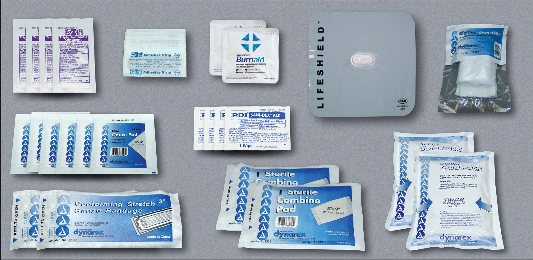 EMI Emergency Medical Search and Rescue Basic Response Kit - Full kit, Bag only, or Refill kit - Refill Kit