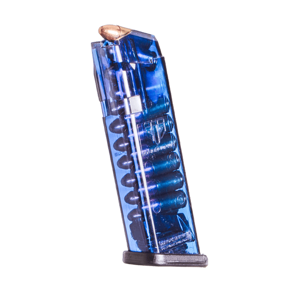 Elite Tactical Systems 17rd 9mm mag for Glock - 17, Blue
