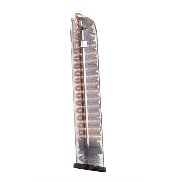 Elite Tactical Systems 17rd 9mm mag for Glock - 31, Clear