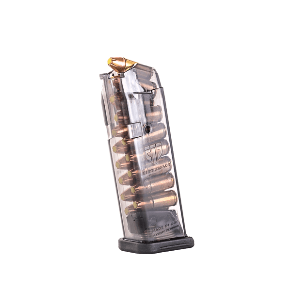 Elite Tactical Systems 15rd 9mm mag for Glock - 15, Clear