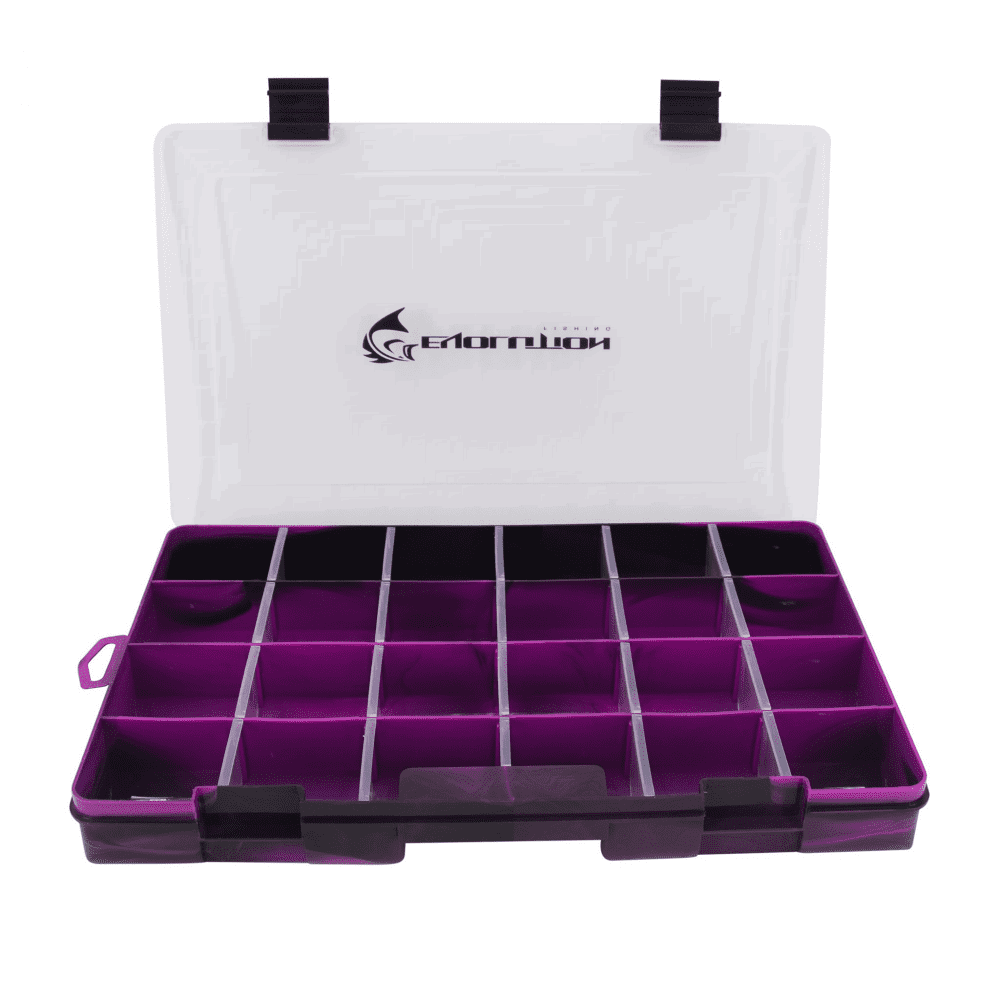 Evolution Outdoor Drift Series 3700 Colored Tackle Tray - Purple