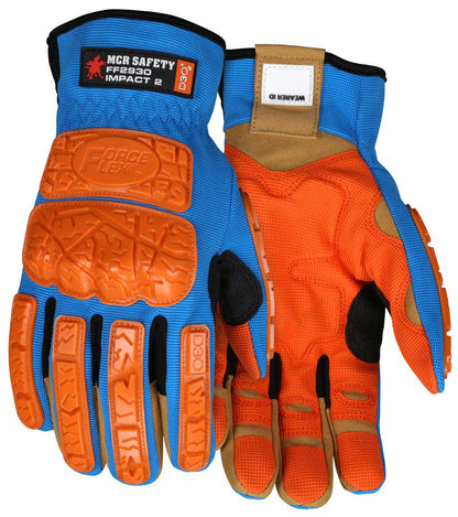 MCR Safety ForceFlex Multi-Task D3O Impact MAXGrid Mechanics Gloves - Newest Products