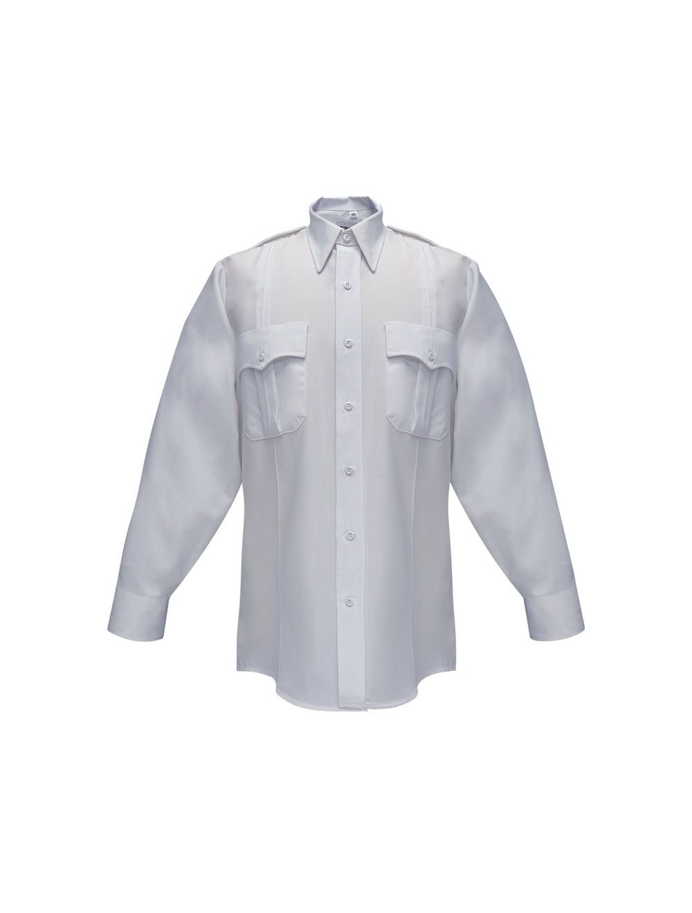 Flying Cross Command Long Sleeve Shirt with Zipper & Convertible Sport Collar - White, 16.5 x 32-33