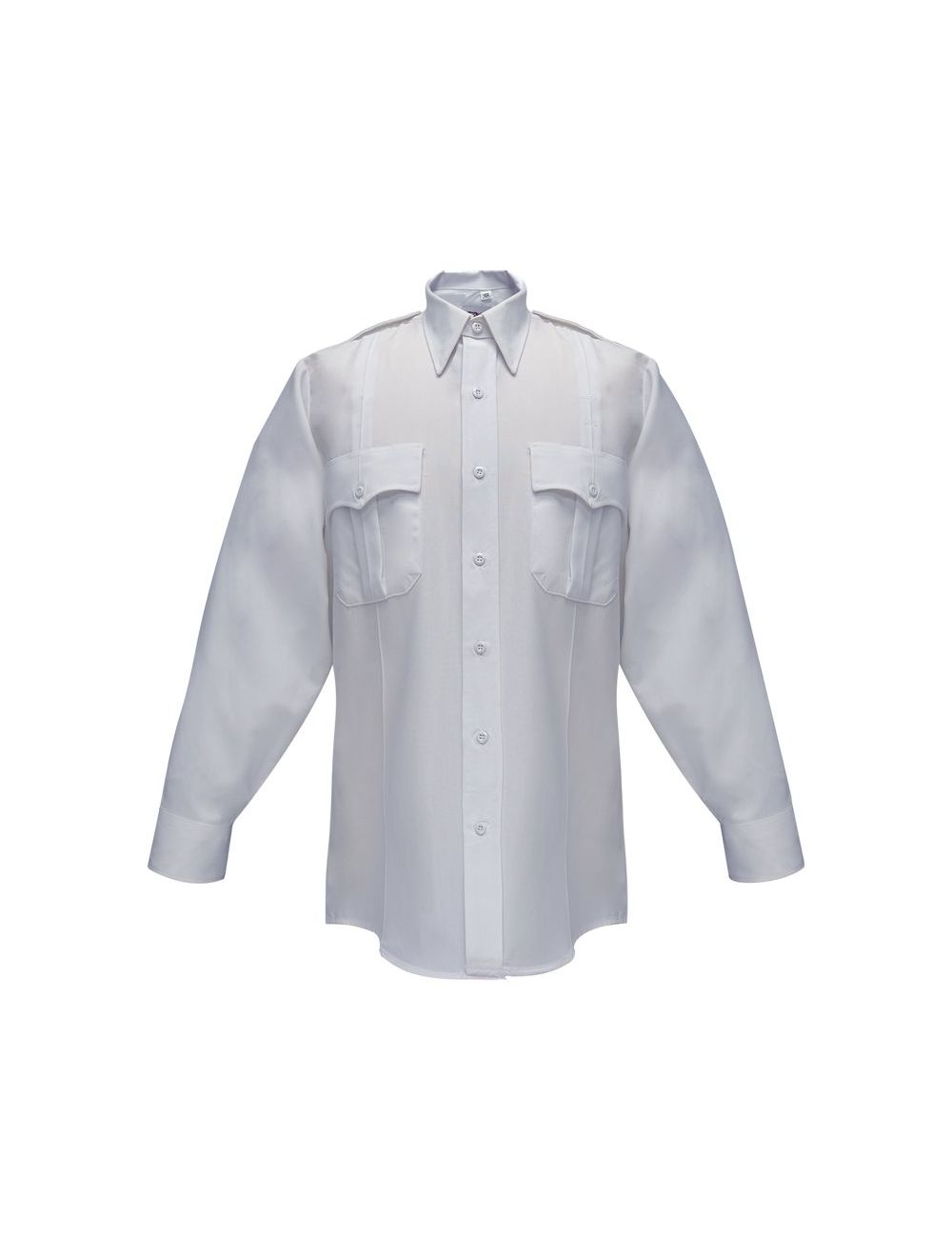 Flying Cross Command Long Sleeve Shirt with Zipper & Convertible Sport Collar - White, 16.5 x 32-33