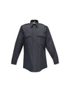 Flying Cross Command Long Sleeve Shirt with Zipper & Convertible Sport Collar - LAPD Navy, 16 x 38-39