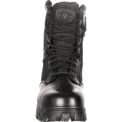 Rocky International 8" Alpha Force Zipper Waterproof Public Service Boot FQ0002173 - Clothing &amp; Accessories