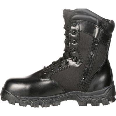 Rocky International 8" Alpha Force Zipper Waterproof Public Service Boot FQ0002173 - Clothing &amp; Accessories