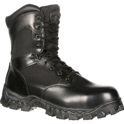 Rocky International 8" Alpha Force Zipper Waterproof Public Service Boot FQ0002173 - Clothing &amp; Accessories