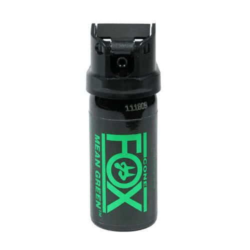 Fox Labs International Mean Green Defense Spray 1.5oz. 6% OC Flip Top Medium Cone Fog Spray Pattern 156MGC - Tactical &amp; Duty Gear