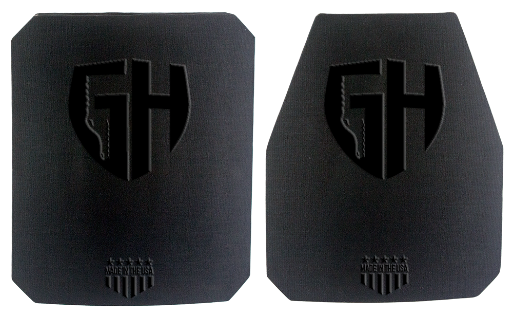 GH Armor Systems 406-1913 Level IV Rifle Plate - 8" x 10", Shooter's