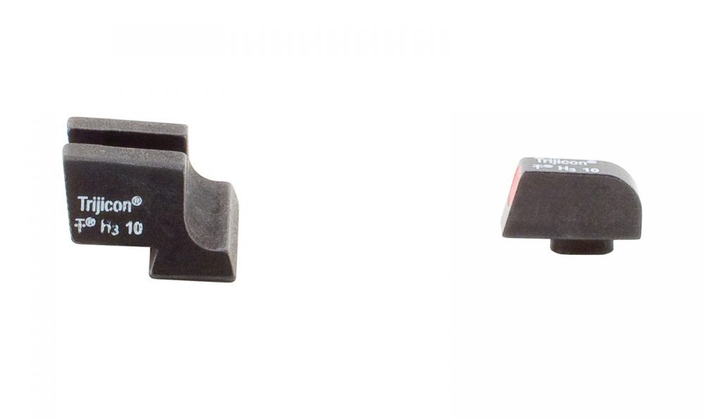 Trijicon Glock 17 / 17L / 19 / 22 / 23 / 24 / 26 / 27 / 33 / 34 / 35 / 38 / 39 / 45 HD Night Sights GL101 Yellow/Orange Outline - Shooting Accessories