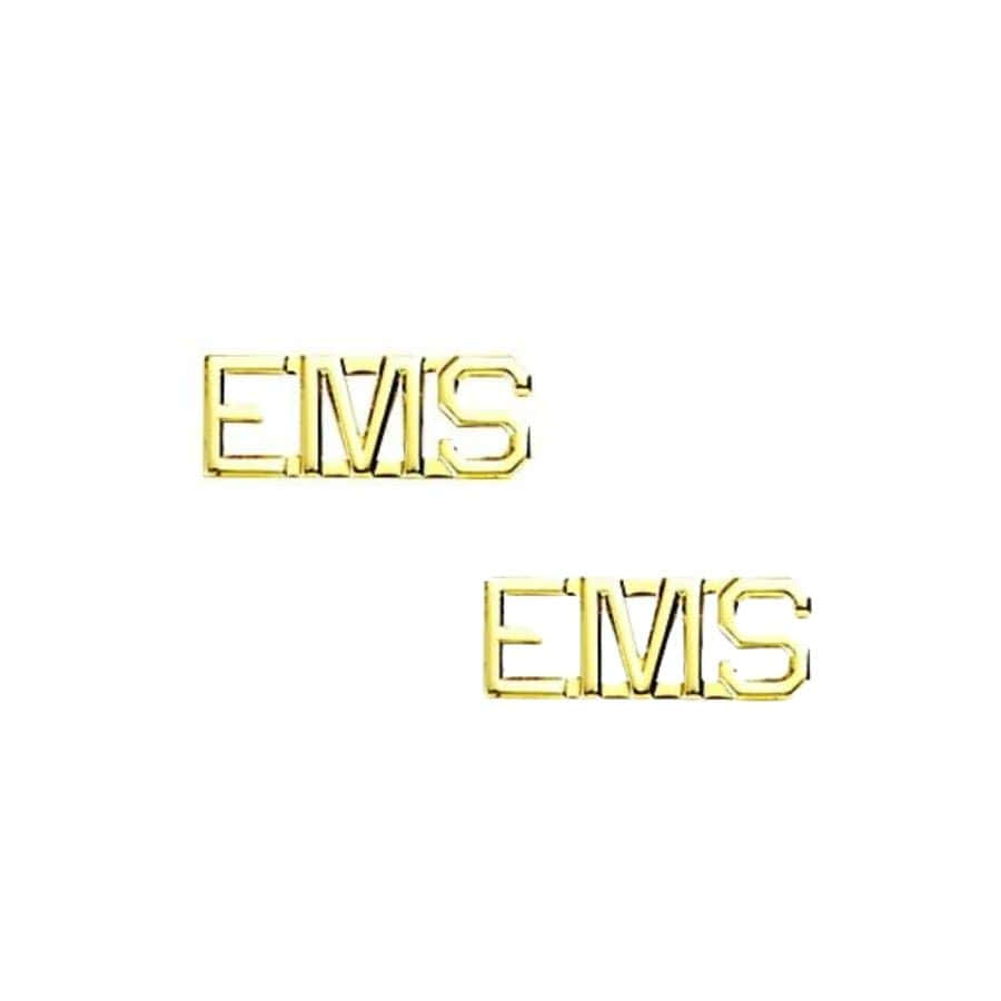 EMS Collar Pins (Gold or Silver) Pair - Gold