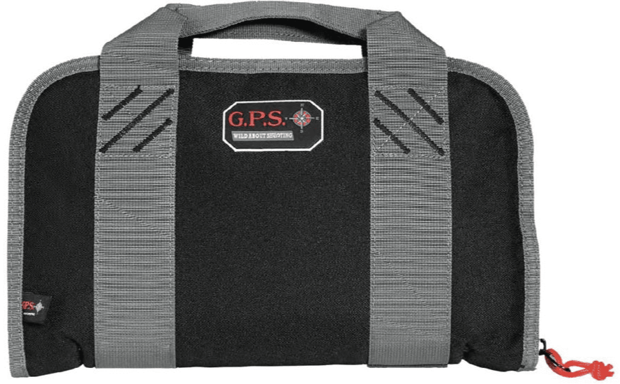 GPS Double Compact Pistol Case with Mag Storage & Dump Cup - Black
