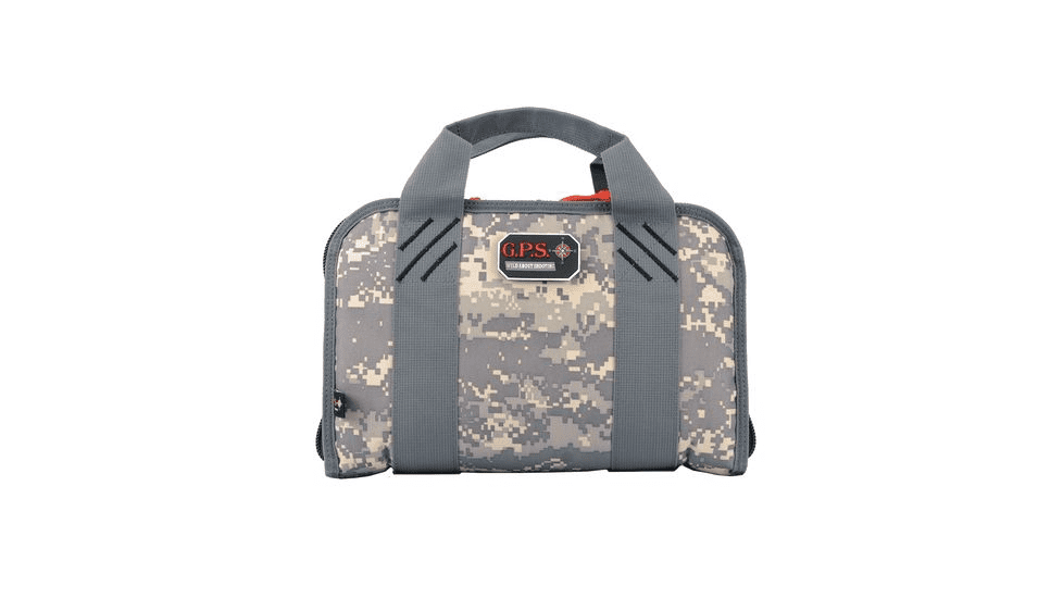 GPS Double Pistol Case with Mag Storage & Dump Cup GPS-1308PC - Digital Camo
