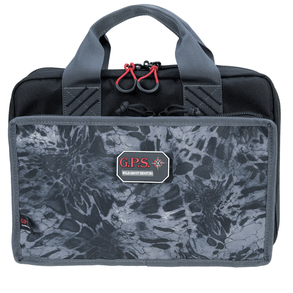 GPS Quad Pistol Range Bag with Mag Storage & Dump Cup GPS-1310PC - Digital Camo