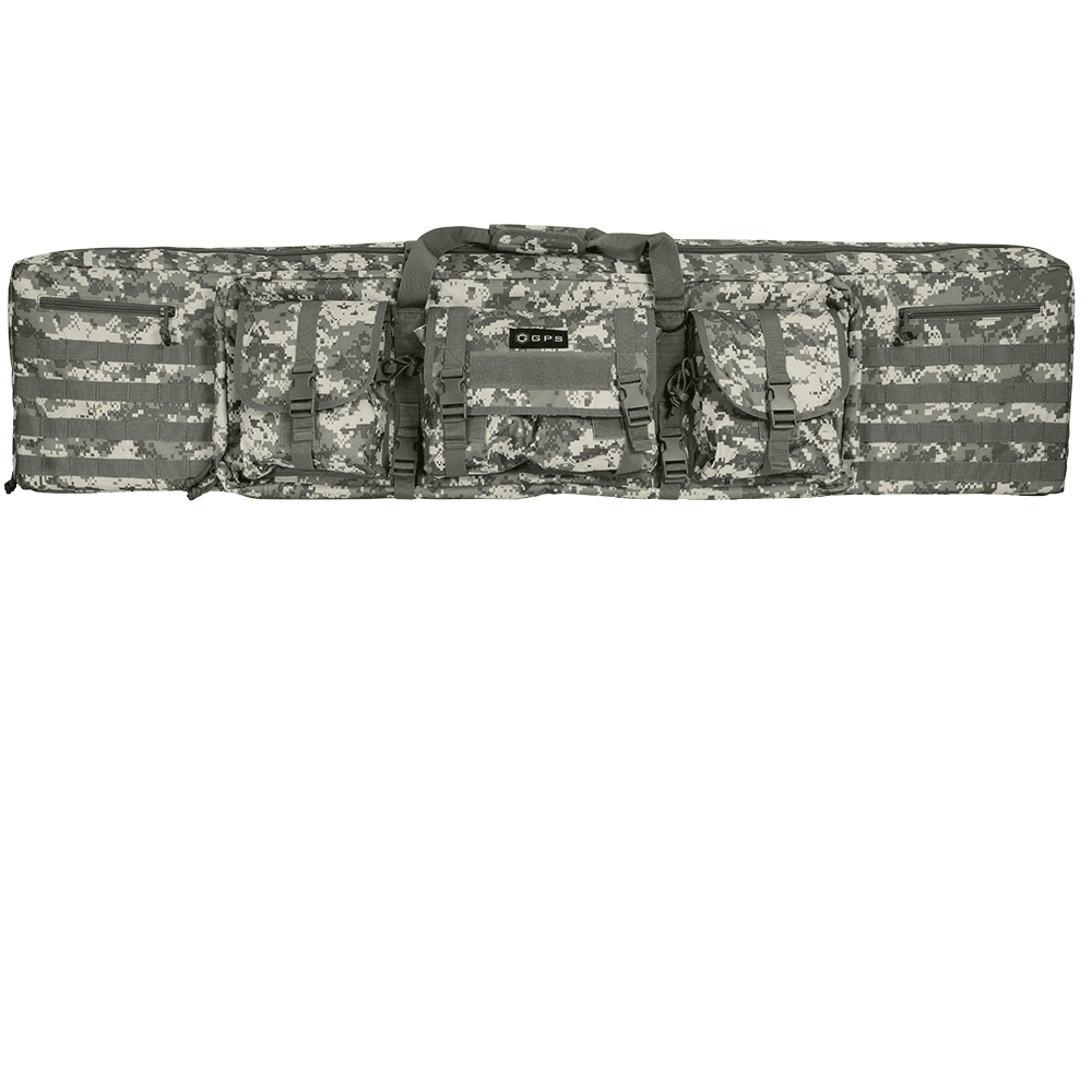 GPS Double Rifle Case - Gray Digital, 55"