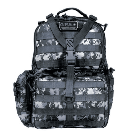 GPS Tactical Range Backpack - Holds 3 Handguns GPS-T1612BP - Gray Digital
