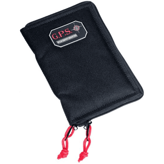 GPS Pistol Sleeve Medium with Locking Zipper for padded handgun protection GPS-865PS - Black