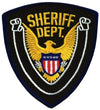 Hero's Pride SHERIFF DEPT Eagle with Blank Scroll - Navy/Midnight - 4'' x 4.375'' 10425 - Clothing &amp; Accessories