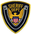 Hero's Pride SHERIFF DEPT Eagle with Blank Scroll - Gold/Navy - 4'' x 4.375'' 10426 - Clothing &amp; Accessories