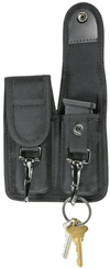 Hero's Pride Ballistic Double Magazine Case w/ Metal Key Clips - Medium 1110 - Tactical &amp; Duty Gear