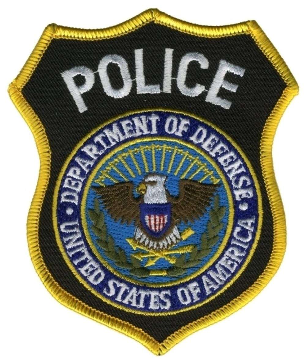 Hero's Pride POLICE DEPT OF DEFENSE Shoulder Patch - 3.625'' x 4.375'' 5234 - Clothing & Accessories