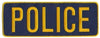Hero's Pride POLICE Back Patch - Gold/Navy - 11'' x 4'' 5252 - Clothing &amp; Accessories