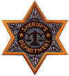 Hero's Pride SHERIFF DEPT Reflective 6-Point Star Badge Patch - Gold - 3.5'' x 3.5'' 5610 - Clothing &amp; Accessories