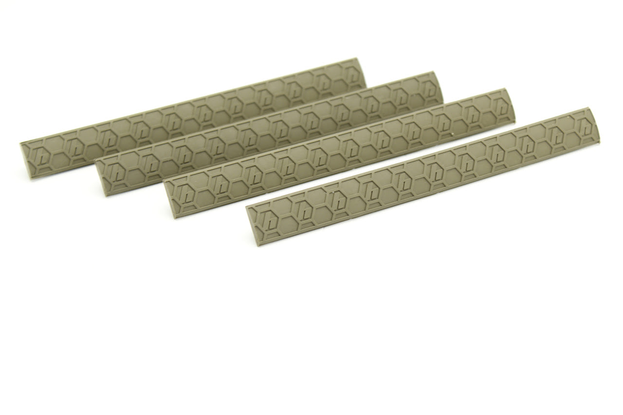 Hexmag Hexmag M-LOK Rail Cover (4 Pack) - FDE