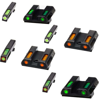 HIVIZ Shooting Systems LiteWave H3 Tritium/Litepipe Sight Set for Glock 42/43 - Newest Arrivals