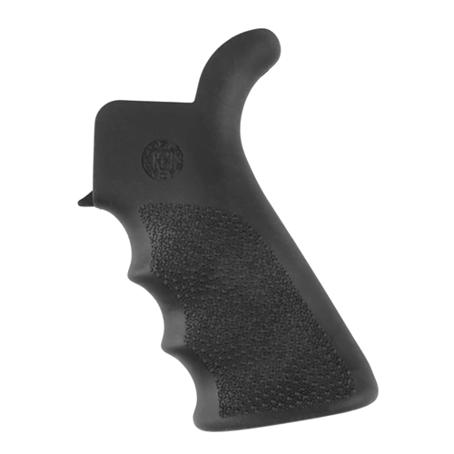 Hogue AR-15/M-16 Rubber Grip Beavertail - Black, Finger Grooves