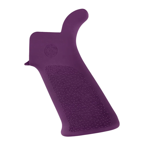 Hogue AR-15/M-16 Rubber Grip Beavertail - Purple, No Finger Grooves