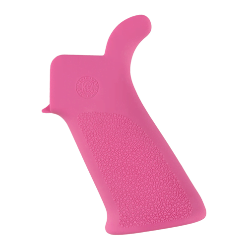 Hogue AR-15/M-16 Rubber Grip Beavertail - Pink, No Finger Grooves