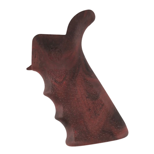 Hogue AR-15/M-16 Rubber Grip Beavertail - Red Lava, Finger Grooves