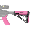 Hogue AR-15/M-16 Overmolded Collapsible Buttstock Kit - Pink, Mil-Spec Buffer Tube