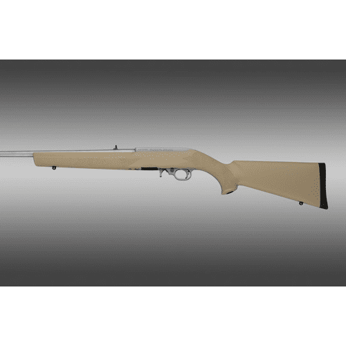Hogue Ruger 10-22 Rubber OverMolded Stock - Flat Dark Earth, Standard Barrel