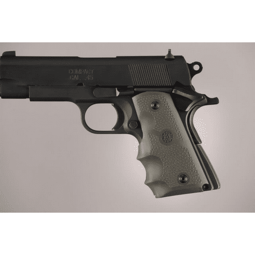 Hogue Officers Model Rubber Grip - OD Green