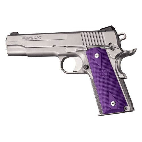 Hogue Govt. Model Rubber Grip Panels - Purple